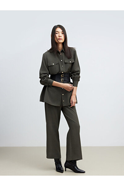 LC Waikiki بنطلون نسائي واسع الساق من مزيج المودال من أوزماركا للموسم الجديد