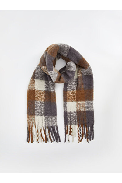 LC Waikiki Lcw Accessories Beige Plaid Men's Scarf with Nevavm Difference
