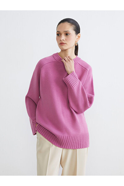 LC Waikiki Vizyon New Season Crew Neck Oversize Women's Knitwear Tunic