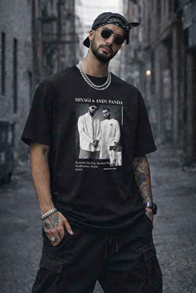 barsdepo تي شيرت MIYAGI & ANDY PANDA مطبوع، جودة ممتازة للجنسين للأطفال/البال...