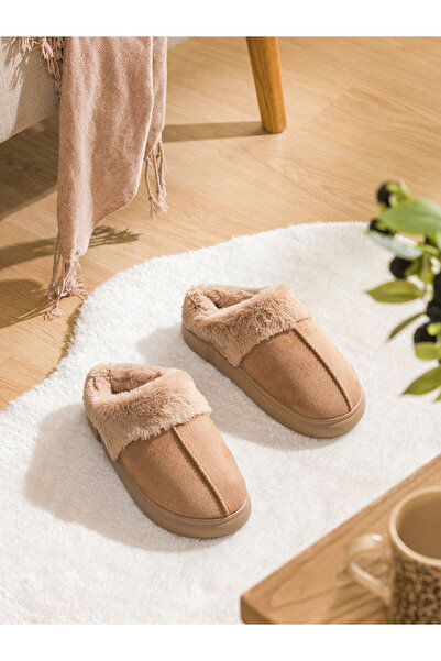 LC Waikiki Peak New Season Plush Lined Women's House Slippers