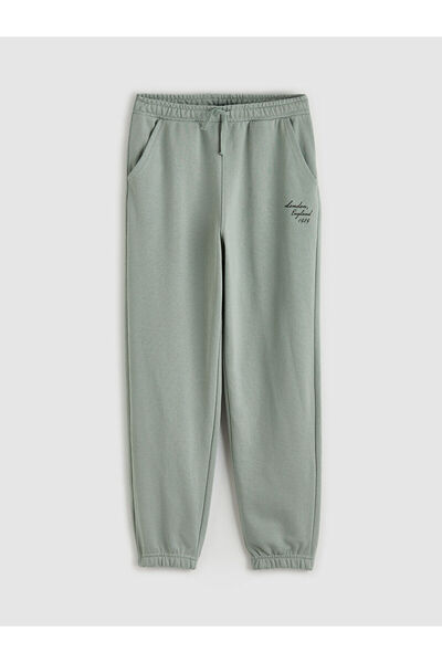 LC Waikiki Lcw Kids Green Printed Boys' Jogger Sweatpants
