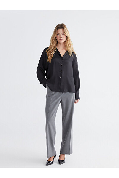 LC Waikiki Özmarka Νέα Σεζόν Γυναικείο Πλισέ Παντελόνι με Ελαστική Μέση