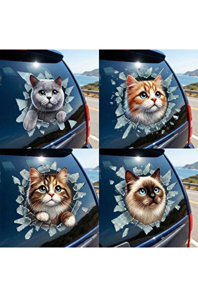 Arabamakss Fulcar Cat Design Car Sticker