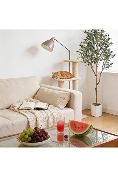 SCHENKERO شجرة زيتون اصطناعية بطول 152 سم - ديكور واجهة المتجر