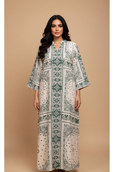 Moda Line Jalabiya with patterns and sparkling sequins