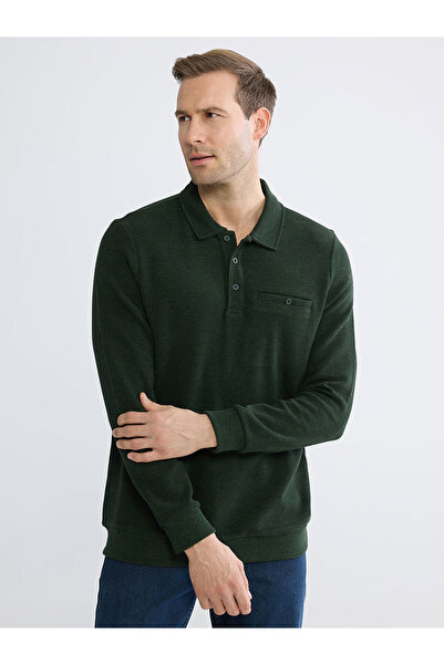 LC Waikiki سترة LCWAIKIKI الكلاسيكية بياقة بولو للرجال