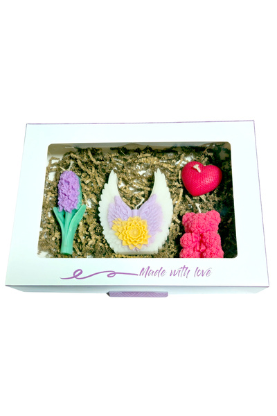 Fresh Candles Gift Set A4 model with 4 scented candles, 260g