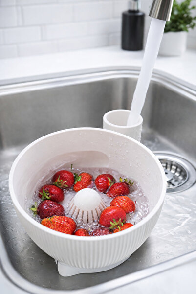 Vescarri وعاء غسيل الخضار والفواكه الذكي - حاوية غسيل متعددة الأغراض للمطبخ