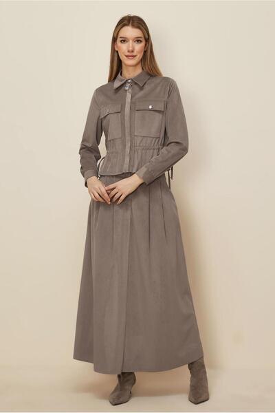 Alvina Velvet Suit with Skirt 46237