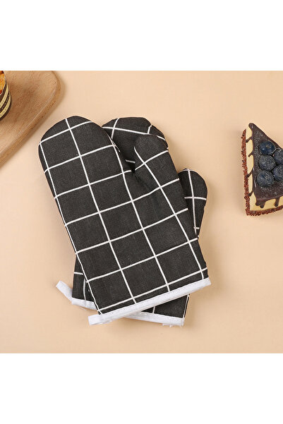 Choice Black 2PCS 2pcs Kitchen Baking Gloves Microwave Oven Gloves High Tempe...