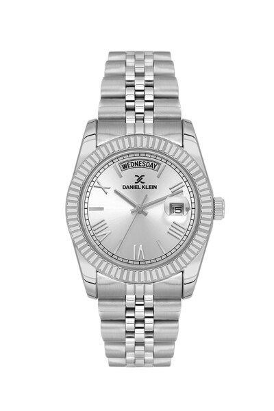 Daniel Klein Dk.3.10038-1 Domed Calendar with Day Display, Roman Numerals, St...