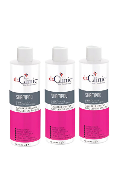 Dr. Clinic Dr.Clinic Lengthening and Strengthening Shampoo 400 ml × 3 Pieces