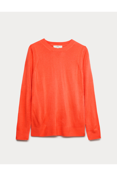 Marks & Spencer Süper Yumuşak Yuvarlak Yaka Kazak