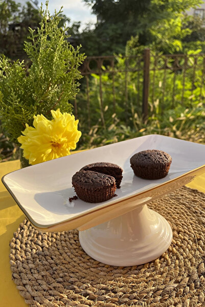 Genel Markalar Ayaklı Çikolata Tabağı 28cm Beyaz Gold G2802