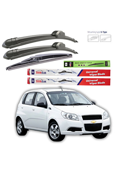 TEAMCAR Wipers Chevrolet Aveo (T250, T255) HATCHBACK 2008-2011 – Complete Set