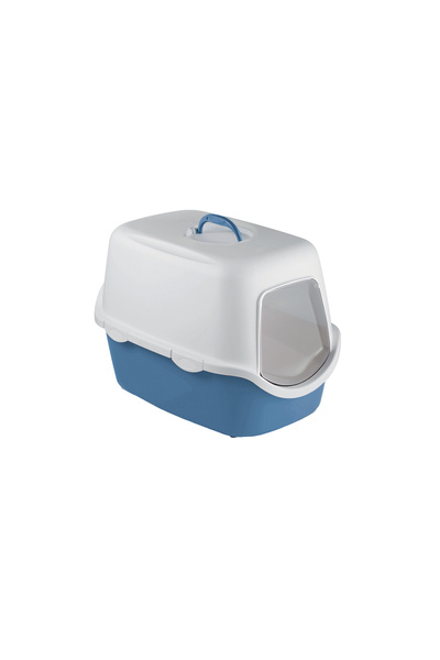 MIAU MIAU Cathy's Cozy Cove: Stylish White Covered Litter Box by STEFANPLAST,...