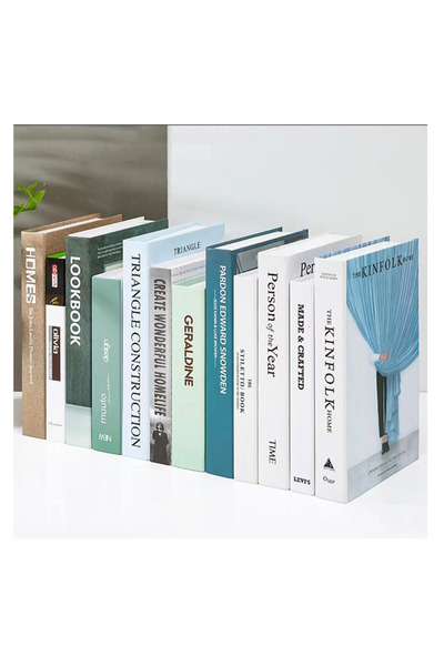 ZUIHAO 12 Pcs Decorative Books Set Fashion Fake Book Modern Decoration for Ho...