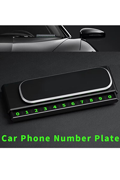 MeyZone Premium Kaydırmalı Araç İçi Telefon Numaratör Park Numarası Parkmatik...