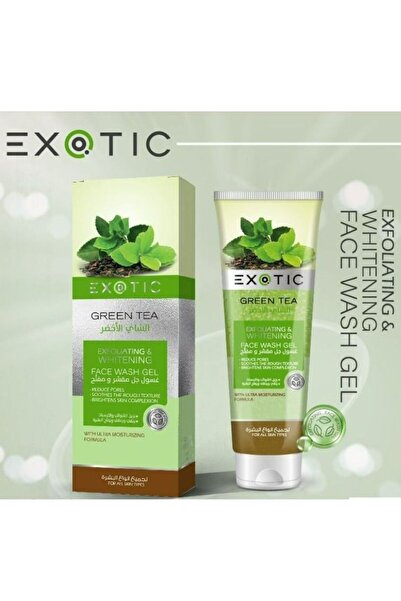 EXOTICE غسول الوجه الجل المقشر والمبيض إكزوتيك بالشاي الأخضر 100 مل