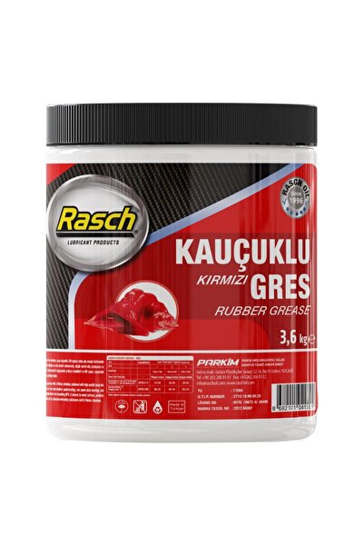 Rasch Kauçuklu Katı Gres Yağı Kırmızı - 3.6 Kg.