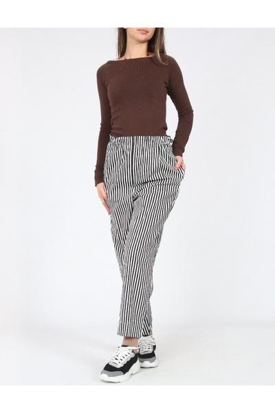 Evendi Pants, Black/White