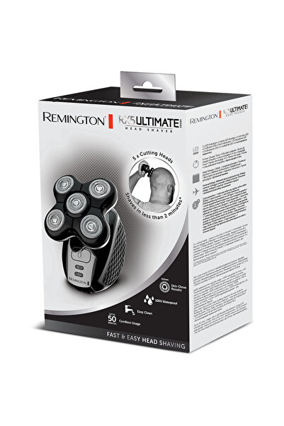 Remington Ultimate Series RX5 XR1500 Head Shaver, 100% Waterproof, Easy to Clean