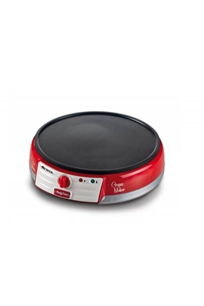 ARIETE Party Time 0202 Pancake Maker, 1000W, Adjustable Thermostat, Red
