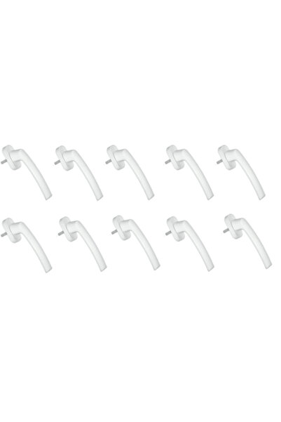 Günalp Pvc Aksesuar مقبض باب من الألومنيوم للنوافذ البلاستيكية، أبيض اللون، ب...