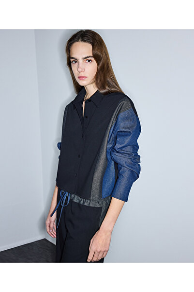 İpekyol Denim mix colorblock gömlek