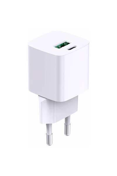 SERIOUX SRXA-WC33, 1 x USB-A, 1 x USB-C, 30 W, White