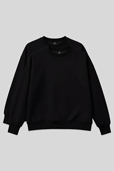 TOMMY LIFE basic Oversize O Gâtul în formă de O, pachet de 2, negru, pentru f...