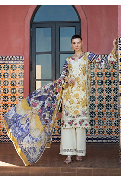 Fast Madness Studio Elaf Elaf Embroidered Lawn Suits stitched 3 Piece