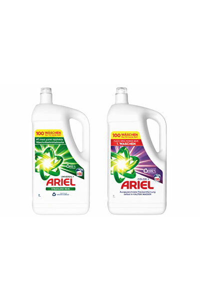 Ariel Pachet Detergent Lichid 2 × 5 L – Universal+ & Color+