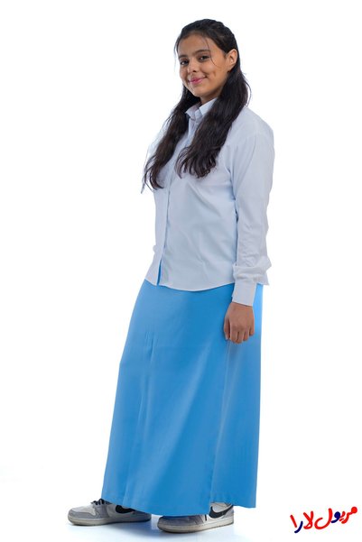 maryool lara plain sky blue skirt