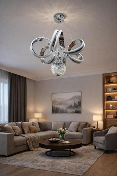 HOMSİ ÇİFT ŞERİT LEDLİ DENİZ YILDIZI AVİZE