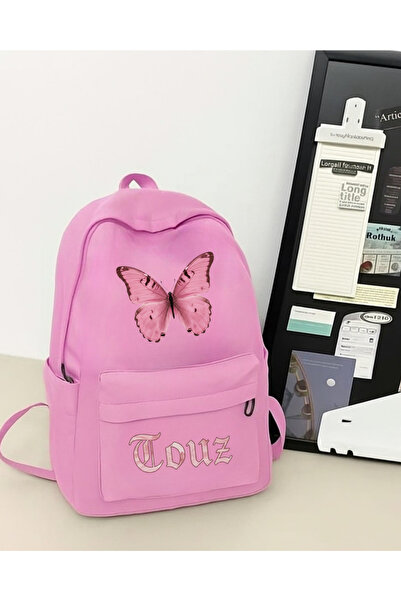 Touz Moda Butterfly Printed School, Tutoring, Course Backpack