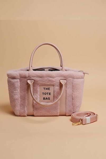 vynor atelier حقيبة يد وكتف نسائية صغيرة من القطيفة - تيدي (33x22x12 سم)