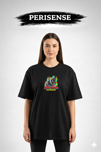 YRN COLLECTION Μπλουζάκι Unisex Turbo Therapy με στάμπα, από χτενισμένο βαμβά...