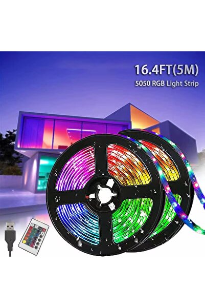 OEM RGB LED Strip For Lighting, With Adhesive Tape And Remote Control, 5 Meters