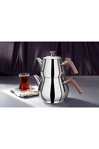 Pan City İPEKSARAY Indüksiyon Tabanlı Mini Çelik 3 PC Çaydanlık Takımı