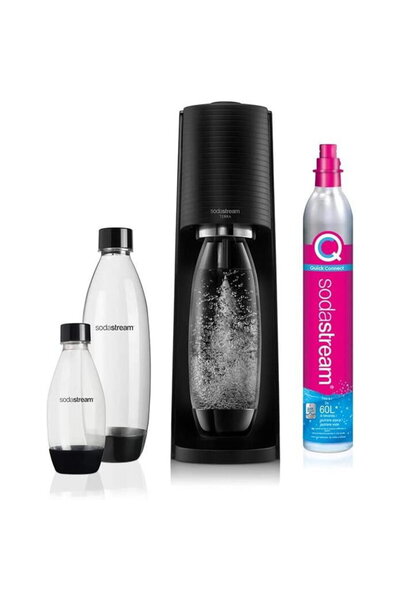 sodastream Aparat de sucuri Terra Megapack QC negru incl. 3 sticle (2270214) ...
