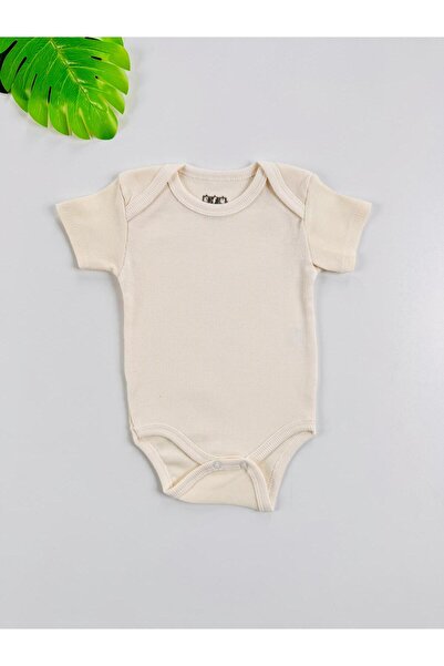 EFU BABY Single 100% Cotton Unisex Flexible Short Sleeve Ribbed Knit Baby Bod...