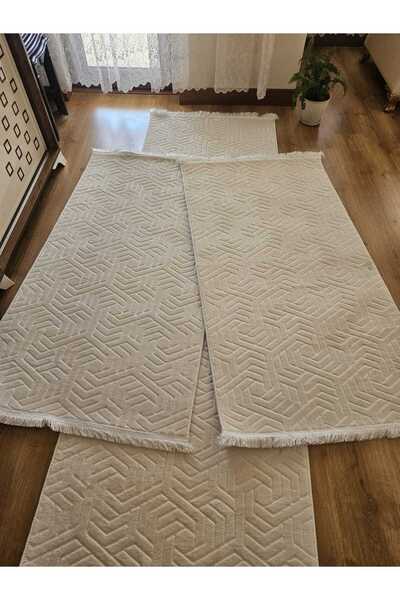 AKSU DİNARSU ARMONİ modern yıkanabilir yumuşak yatak odası takımı halı yolluk...