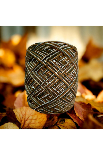 Kırlangıç خيط حياكة يدوي بتصميم مزيج من الصوف والأكريليك والترتر 3 طبقات 150 ...