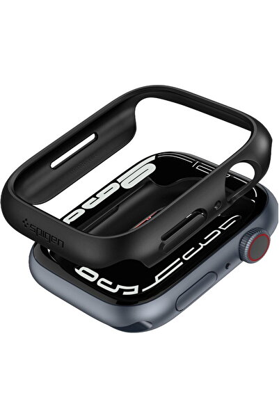 Spigen Husa pentru Apple Watch 7 / 8 (45mm) - Thin Fit - Black