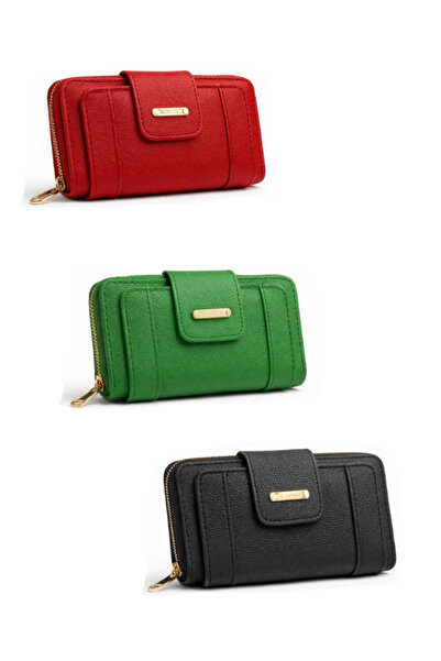 NEWISH POLO ACCESSORIES Women's Zippered Wallet with Paper, Coin and Card Hol...