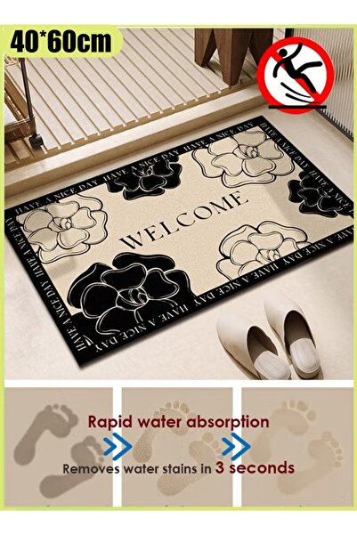 Generic سجادة حمام 40*60 سم، سجادة أرضية مانعة للانزلاق، سجادة ماصة سريعة الج...