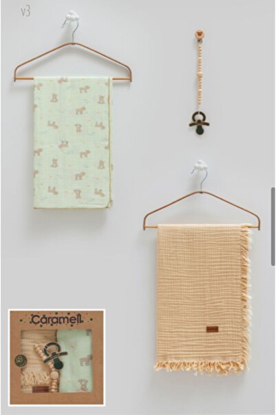 ByBest Beauty Caramell Muslin Blanket Set of 3