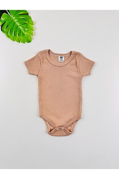 EFU BABY Single Unisex Short Sleeve Flexible Ribbed Knit Baby Body